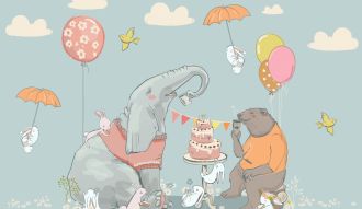 Фреска День рождения слона