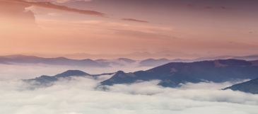 Фотообои Горы в облаках